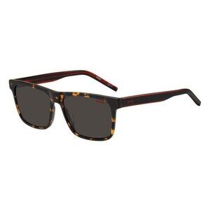 New HUGO BOSS Havana Square HG 1242/S O63IR Sunglasses Women